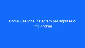 come gestione instagram per imprese di imbianchini