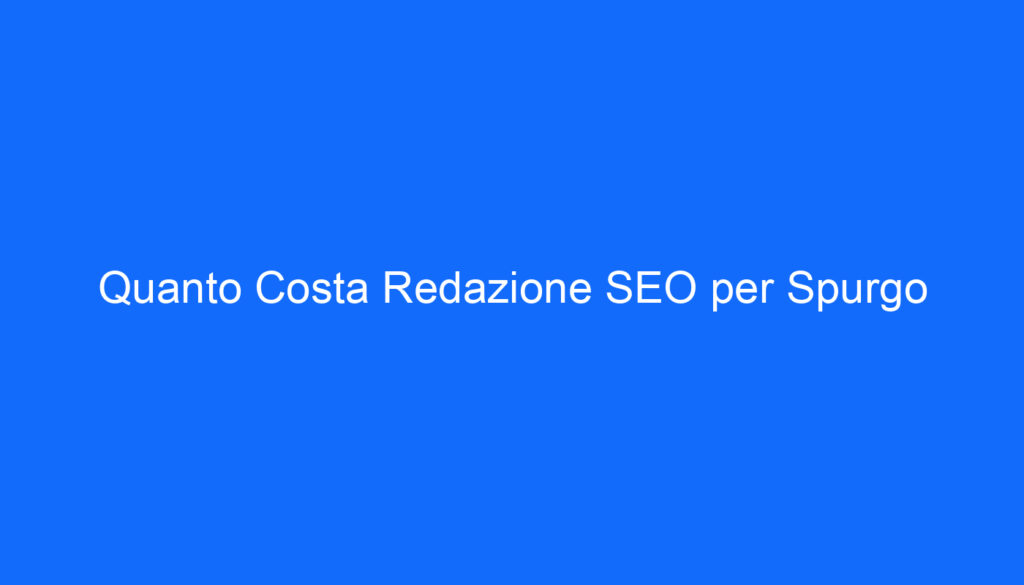 quanto costa redazione seo per spurgo 2 6653