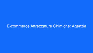 E commerce Attrezzature Chimiche: Agenzia