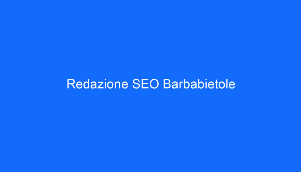 Redazione SEO Barbabietole