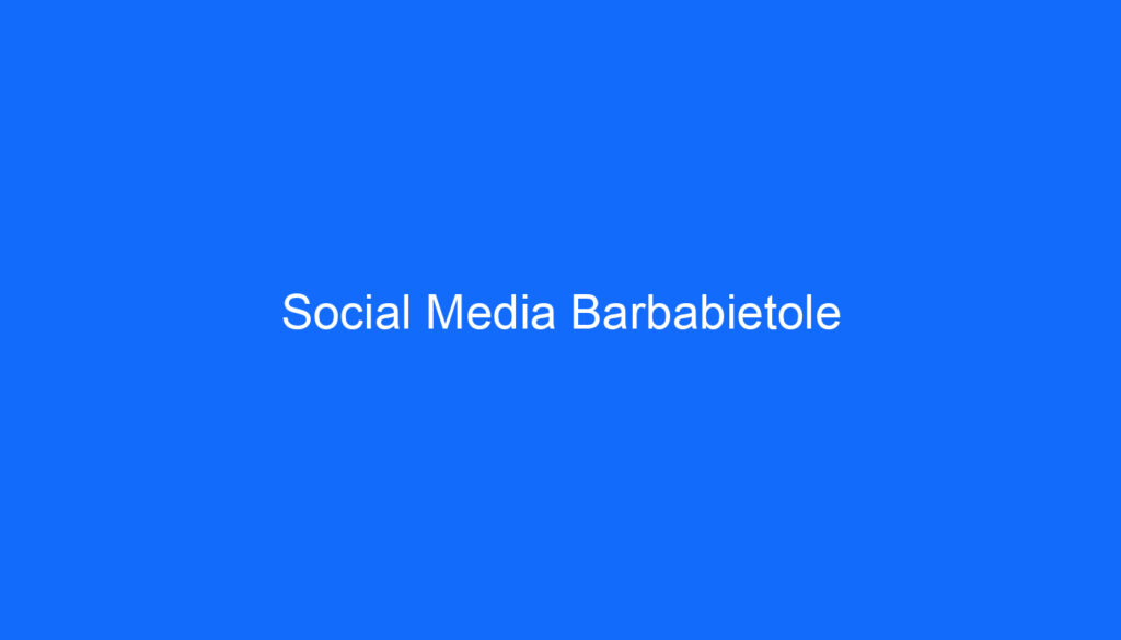 Social Media Barbabietole