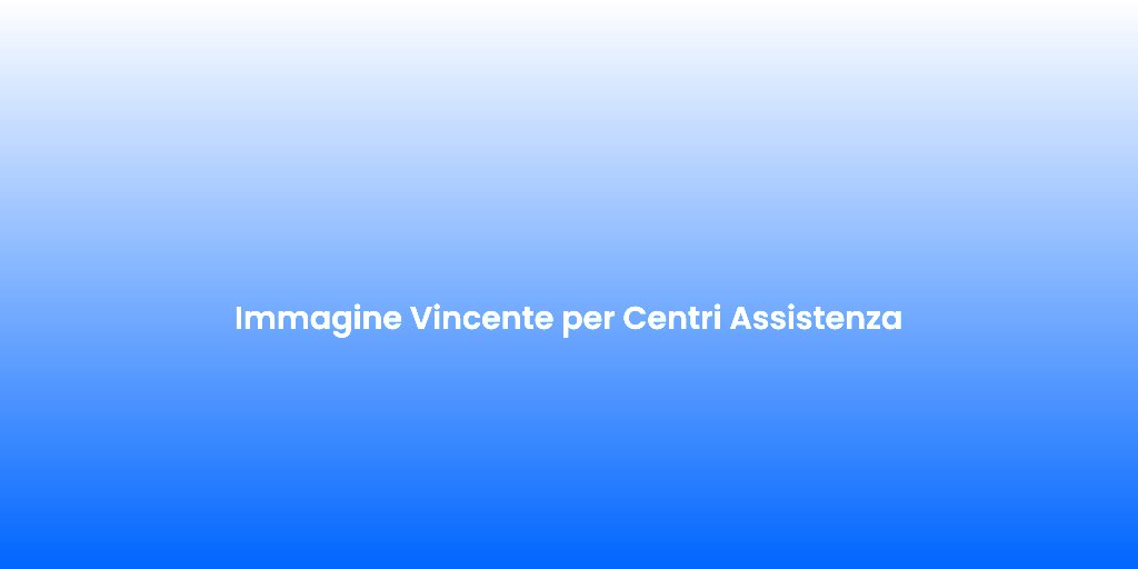Immagine Vincente per Centri Assistenza