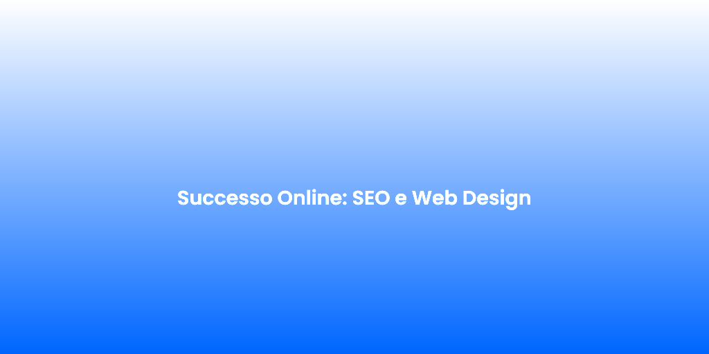 Successo Online SEO e Web Design 1